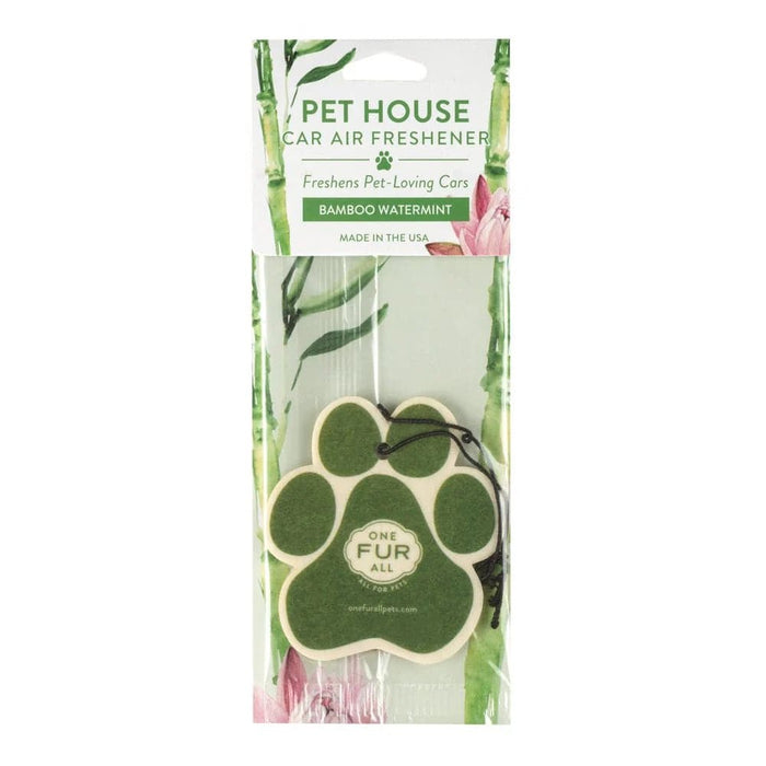Pet House Car Fresheners, Pet Odor Eliminator, Natural Air Freshener, Non - Toxic Car Scent, Long - Lasting Pet - Friendly Fragrance, 100% Plant - Based, Safe for Dogs & Cats, Made in USA - PHCAE - Bamboo Wintermint - 1 ct - 9
