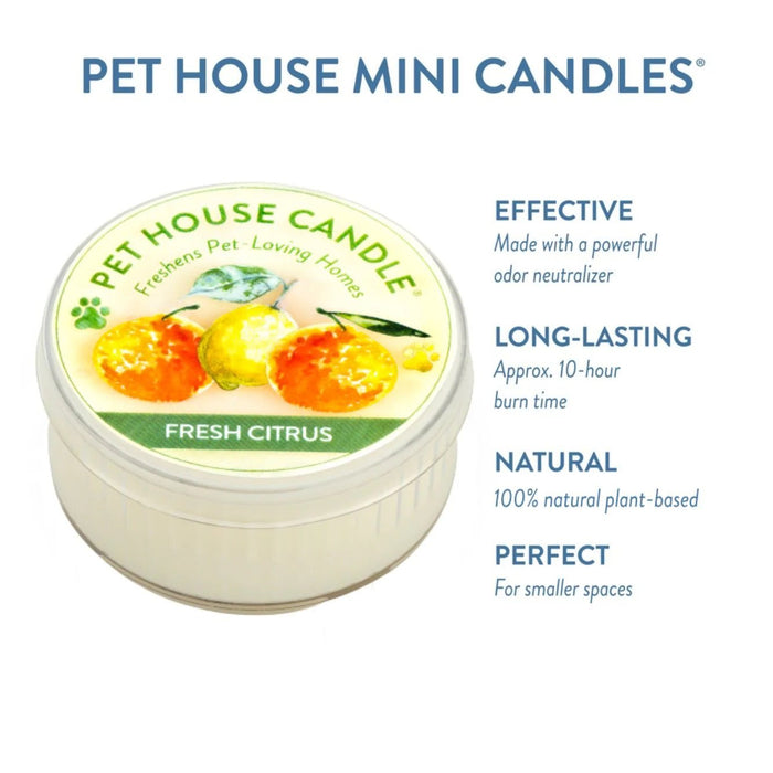 Pet House Mini Candle 1.5 oz – Pet - Friendly Odor Eliminating Candle - Jeffers - Animal & Pet Supplies > Pet Odor & Stain Removers