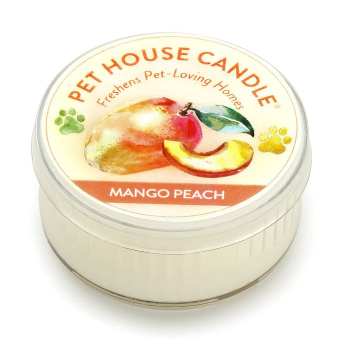 Pet House Mini Candle 1.5 oz – Pet - Friendly Odor Eliminating Candle - PHCA5 - Mango Peach - 1.5 oz - 12