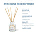 Pet House Reed Diffuser – Pet - Friendly Odor Neutralizer for Homes - PHCBU - Lavender Green Tea - 3 fl oz - 4