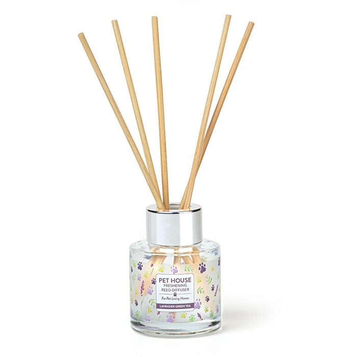 Pet House Reed Diffuser – Pet - Friendly Odor Neutralizer for Homes - PHCBU - Lavender Green Tea - 3 fl oz - 1