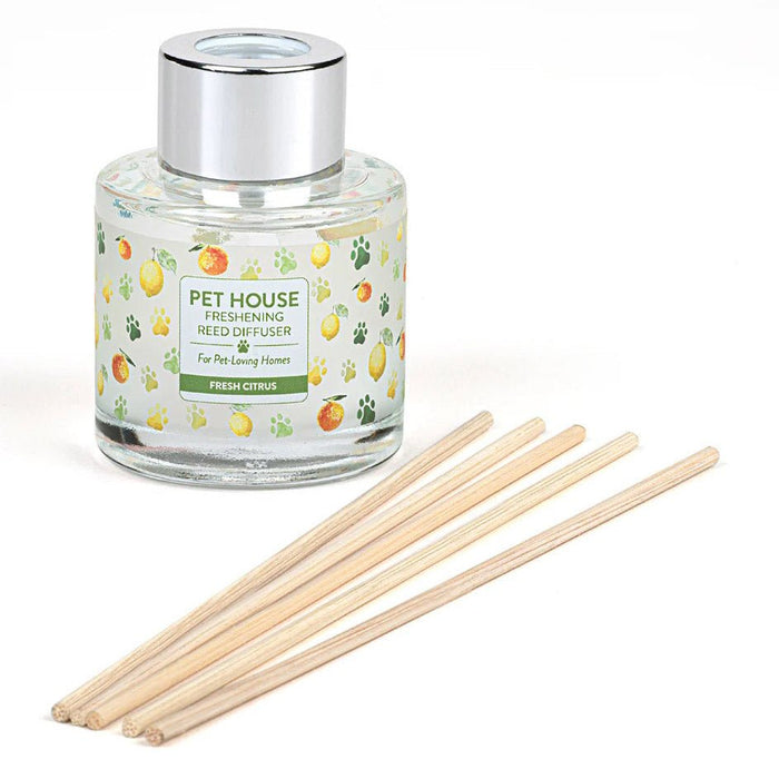 Pet House Reed Diffuser – Pet - Friendly Odor Neutralizer for Homes - PHCBV - Fresh Citrus - 3 fl oz - 9