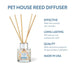 Pet House Reed Diffuser – Pet - Friendly Odor Neutralizer for Homes - PHCBW - Sunwashed Cotton - 3 fl oz - 16