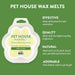 Pet House Wax Melts – 100% Natural Plant - Based, Odor - Eliminating, Paw - Shaped, Pet - Friendly - PHCAW - Fresh Citrus - 3 oz - 10
