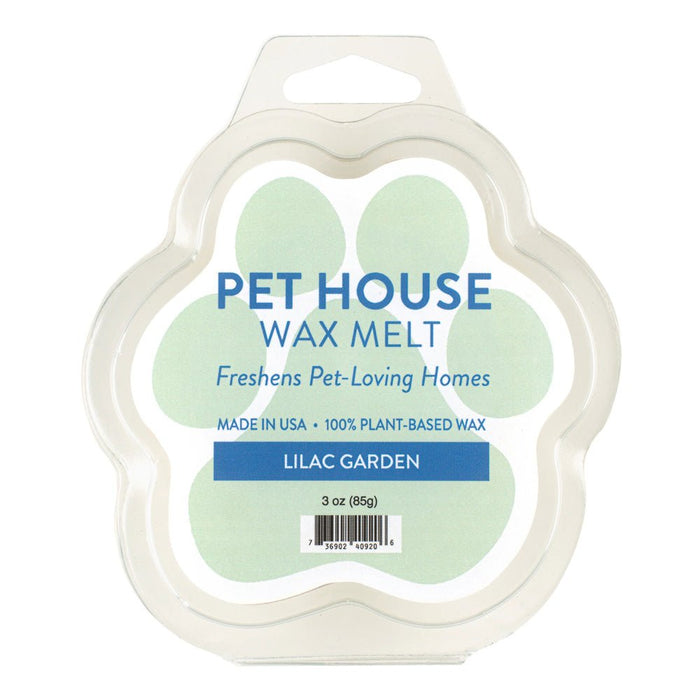 Pet House Wax Melts – 100% Natural Plant - Based, Odor - Eliminating, Paw - Shaped, Pet - Friendly - PHCAY - Lilac Garden - 3 oz - 13