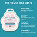 Pet House Wax Melts – 100% Natural Plant - Based, Odor - Eliminating, Paw - Shaped, Pet - Friendly - PHCB2 - Mediterranean Sea - 3 oz - 20