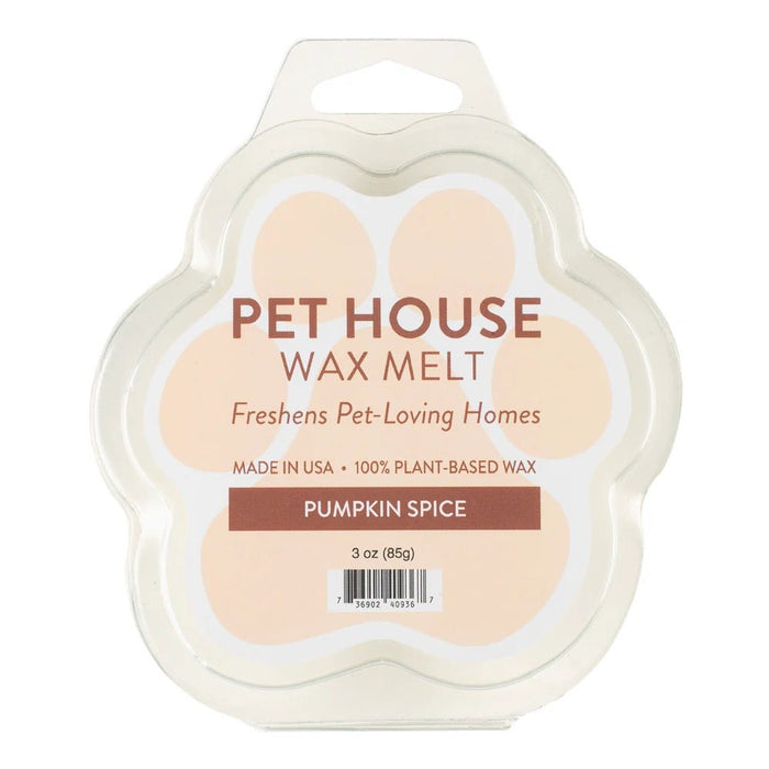 Pet House Wax Melts – 100% Natural Plant - Based, Odor - Eliminating, Paw - Shaped, Pet - Friendly - PHCB4 - Pumpkin Spice - 3 oz - 23