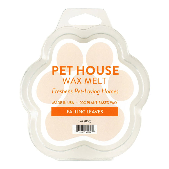 Pet House Wax Melts – 100% Natural Plant - Based, Odor - Eliminating, Paw - Shaped, Pet - Friendly - PHCBF - Falling Leaves - 3 oz - 46