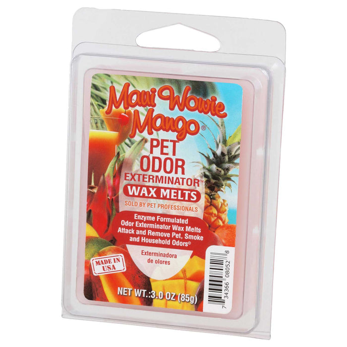 Pet Odor Exterminator Wax Melts – Odor Neutralizing Enzyme Formula, Pet - Safe, Flameless - SPTGX - Maui Wowie Mango - 3 oz - 13