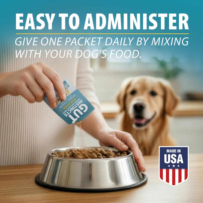 Pet's Choice Gut Instincts Probiotic Powder Packets for Dogs – Daily Digestive & Immune Support, 30 Count - 015PC-ZVG - Chicken Liver - 30 ct - 3