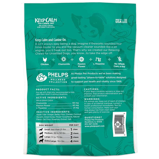 Phelps Wellness Keep Calm and Canine On! Flavor Chicken
