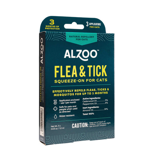 Plant - Based Flea & Tick Squeeze - On Topical for Cats - 7VW8 - 3 Applicators (3 Month Supply) - 2