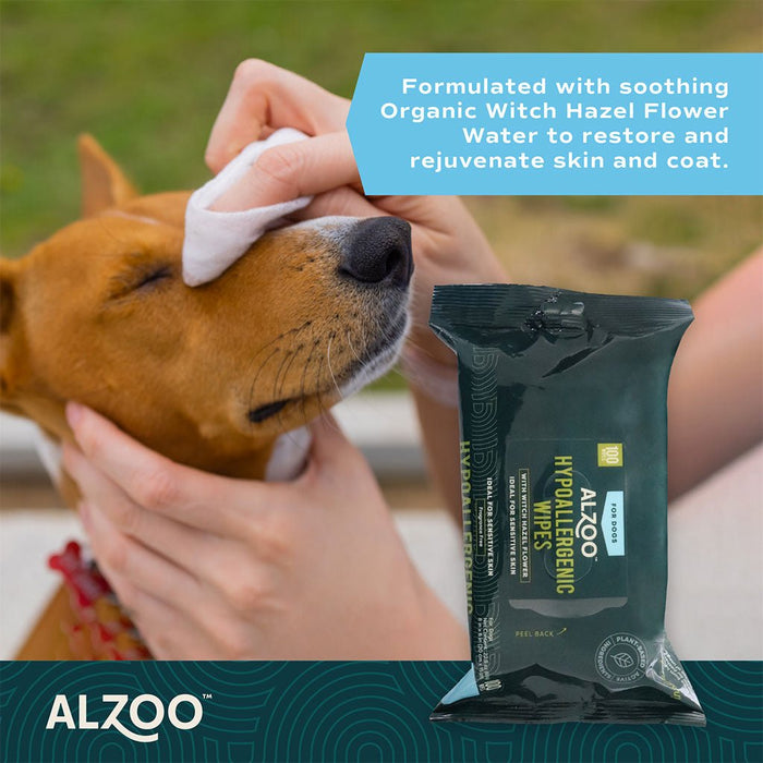 Plant - Based Hypoallergenic Grooming Wipes for Dogs, 100 ct - 7VXJ - 4