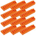 Plastic Ground Chicken Feeder – Chick Feeders, Hinged Lid, Durable Outdoor Poultry Feeder - GAUA7-12K - Medium - Orange - 12 - 9