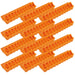 Plastic Ground Chicken Feeder – Chick Feeders, Hinged Lid, Durable Outdoor Poultry Feeder - GAUA9-12K - Large - Orange - 12 - 4