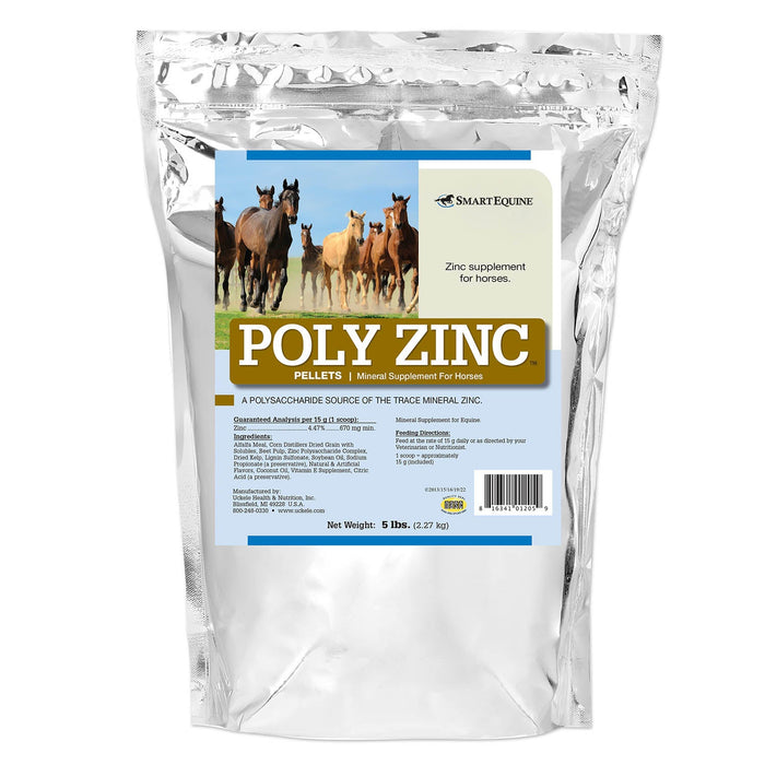 Poly Zinc, Mineral Supplement for Horses, Pellets - SMABV - 5 lb - 1