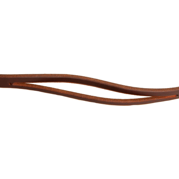 Jeffers Poplar Head Premium Oiled Harness Leather 1"W Split Ear Headstall - 1211QH - Brown - 2