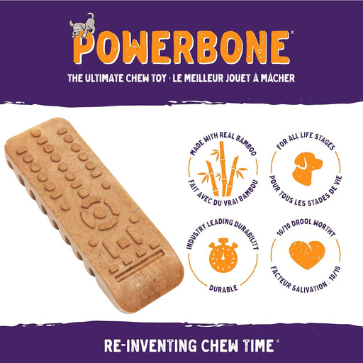 Powerbone TV Remote Dog Chew Toy for Power Chewers, 7" - 022TPB-1351 - Meaty - 2