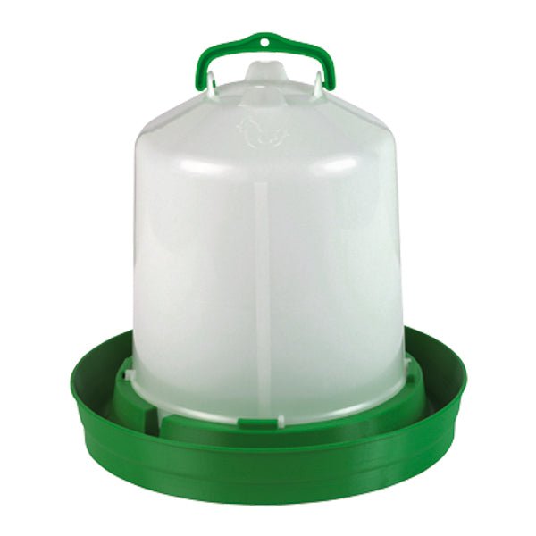 Premium 8 L Chicken Waterer with Plug – Durable Plastic Poultry Drinker - GAUEG - Green - 8 Liter - 1