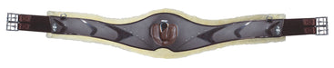 Professional's Choice Fleece Contoured Jump Girth, Chocolate - PL14H9 - 40 in - 5