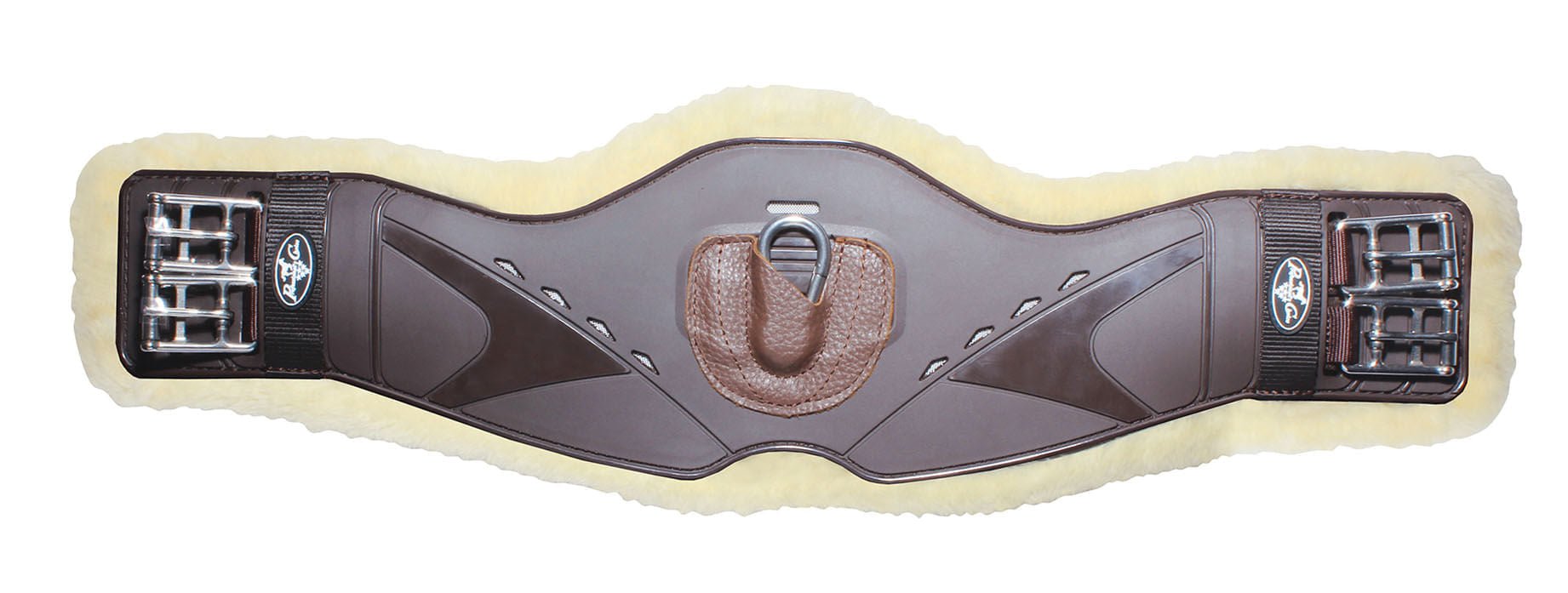 Professional's Choice Fleece Contoured Monoflap Girth, Brown - PL14HL - 20 in - 5
