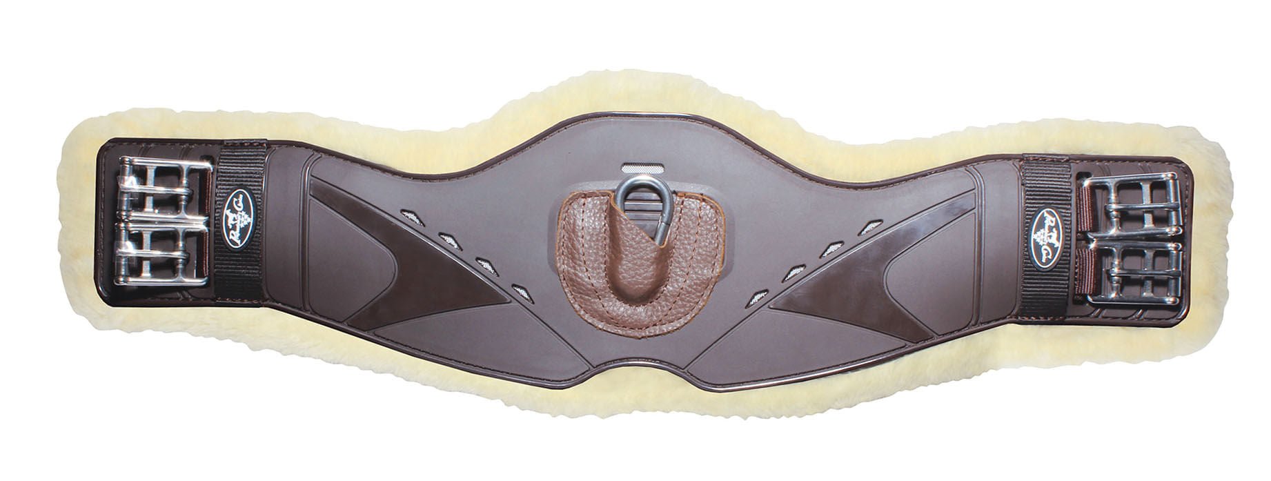 Professional's Choice Fleece Contoured Monoflap Girth, Brown - PL14HL - 20 in - 12