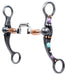Professional's Choice Stone Dot Shank Hinged Port Bit, 5 1/4" - PL1ACB - Purple/Turquoise - 1