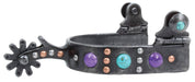 Professional's Choice Stone Dot Spurs - PL1ACE - Purple/Turquoise - 1 in - 3