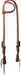 ProTack Silver Flower Sliding Ear Headstall - WLCHT - Russet - Horse - 1