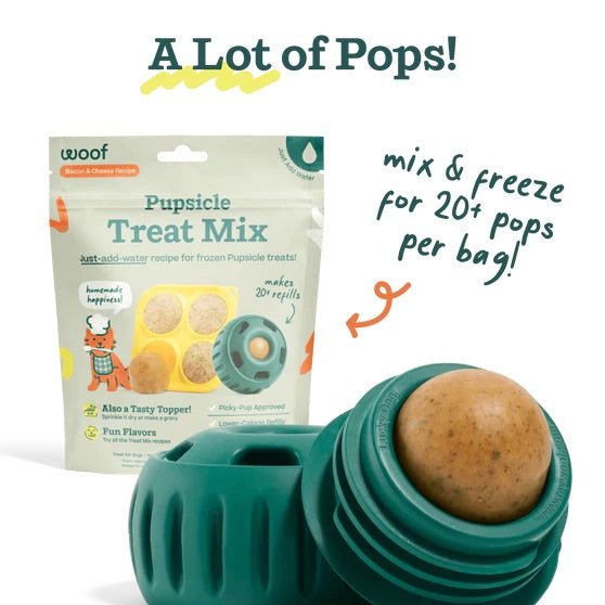 Pupsicle Pops Flavored Treat Mix - WO2BJ - Regular Treat Mix - Bacon & Cheese - 5.5 oz - 18