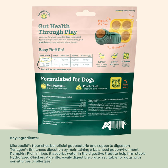 Pupsicle Pops Flavored Treat Mix - WO2BL - Balanced Belly Mix - Pumpkin - 5.5 oz - 25