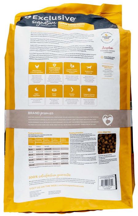 Purina Exclusive Large Breed Puppy Food, Chicken/Brown Rice - Jeffers - Dog Supplies > Dog Food