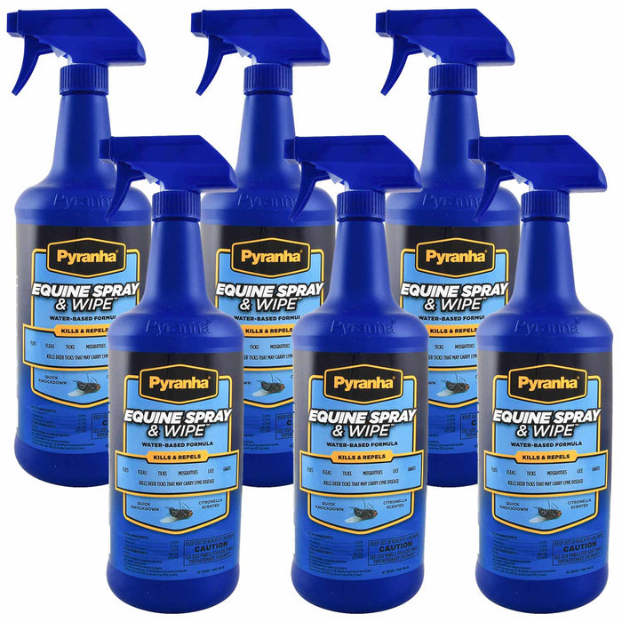 Pyranha Equine Spray & Wipe - CXAD-6K - 32 oz - 6 - 11