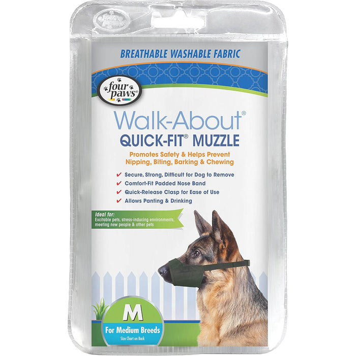 Quick - Fit Dog Muzzle by Four Paws - 39E4 - Size 3 (7¼") - 12