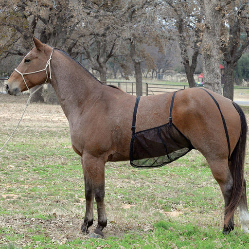 Quiet Ride Belly Guard for Horses - QL1JJ - Black - Small - 1