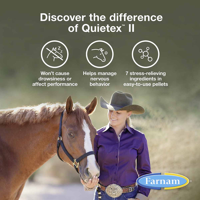 Quietex II Focusing & Calming Supplement for Horses - FAHT - 32.5 mL - Paste - 11
