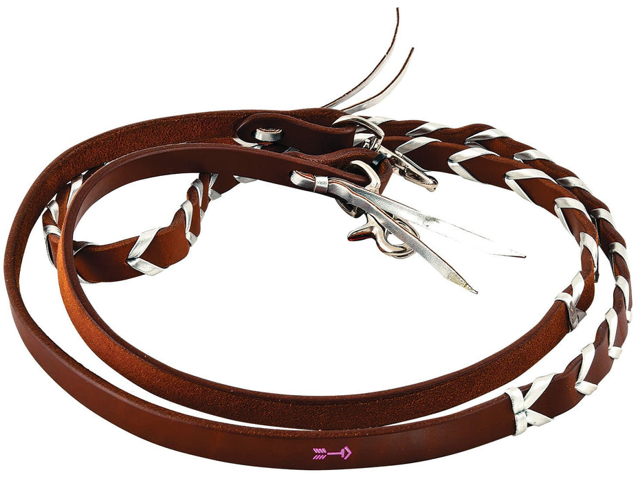 Victoria Rafter T Rafter T Plaited Barrel Racing Reins for Horses — Pet Supplies 4 Less