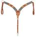 Rafter T Thunderbird Breast Collar, Full, Lt Oil - Jeffers - Horse Supplies > Horse Tack > Breast Collars