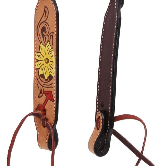 Rafter T Thunderbird Single Ear Headstall, Full, Lt Oil - RTRE6 - 4