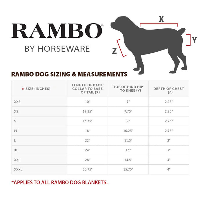Rambo Waterproof Fleece Dog Coat, Black/Tan - FO33R - Large - 4