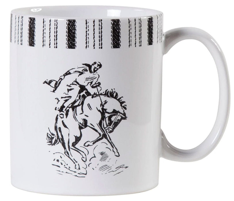 Ranch Life Bronco Mug, Set of 4 - HA14C - 1