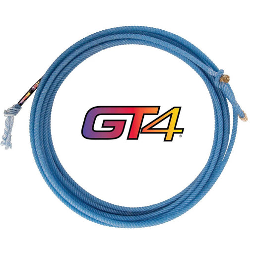 Rattler GT4 Four-Strand Team Roping Rope, 30 ft - CR1Y3 - X-Soft - 30 ft Head - Blue - 1