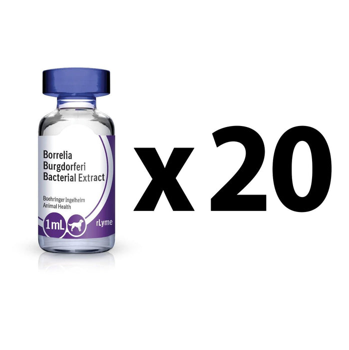 Recombitek Lyme Vaccine for Dogs (20 x 1ml) - MOZ4 - 1ml - 20ct - 2