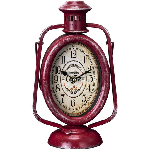 Red Lantern Tabletop Clock - JTIA8T - Red - 1