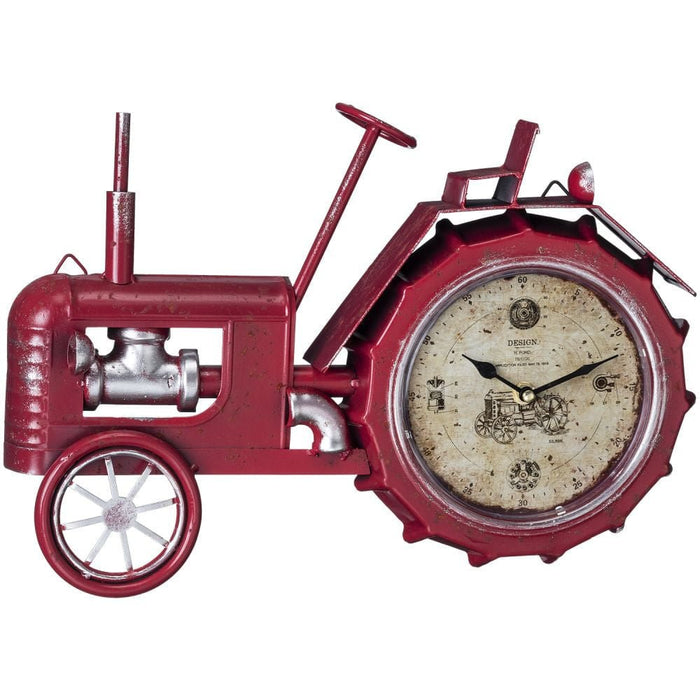 Red Tractor Wall Clock - JTIA8Q - Red - 1