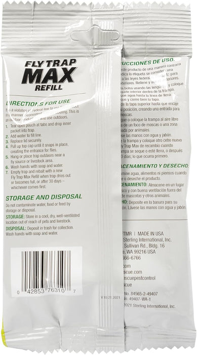 Rescue! Fly Trap Max, Refill - Jeffers - Animal Health & Wellness > Fly & Insect Control