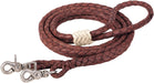 Round Braided Latigo Roper Rein, 3/8" X 8' - WEARE - 1