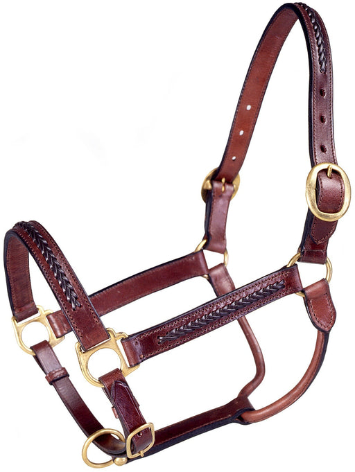 Royal King Braided Leather Halter - JTIA2A - 1
