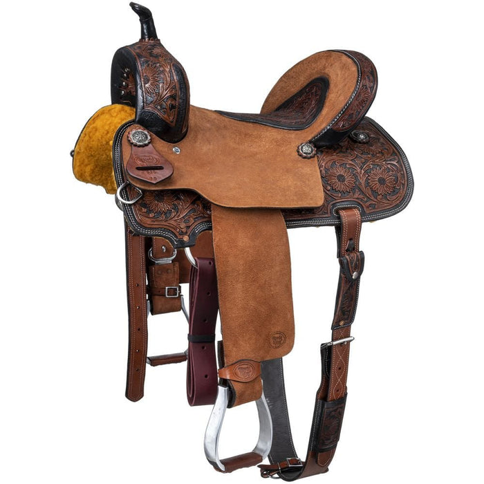 Royal King Dublin Barrel Saddle, 15" - JTIB6Q - Brown - 2