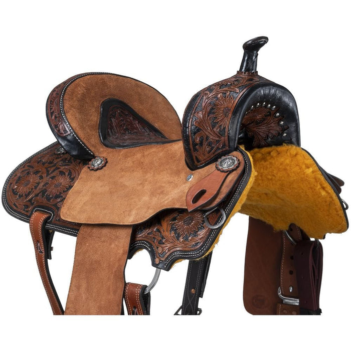 Royal King Dublin Barrel Saddle, 15" - JTIB6Q - Brown - 3